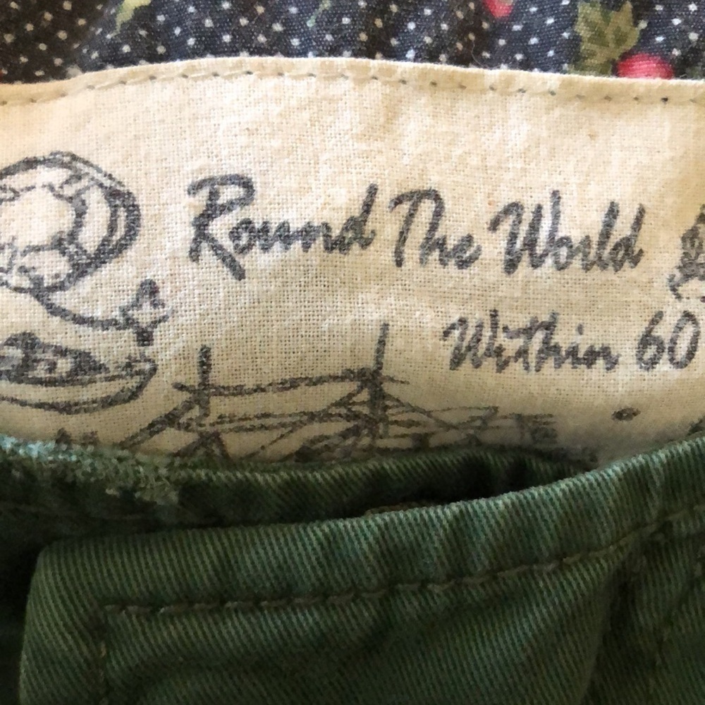 Ochirly Utility Jacket Flight Military Cargo Sz M Army Green Grunge Punk Trench - Picture 13 of 16